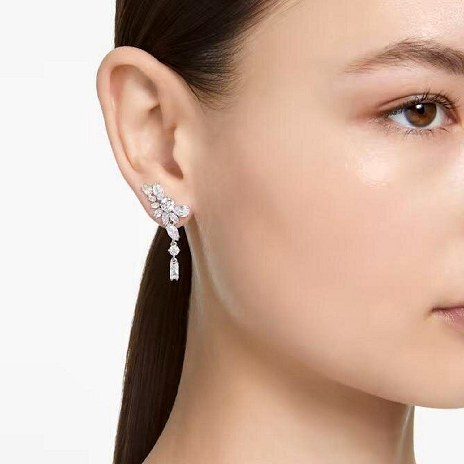 Gema Flower Swarovski Ohrringe Set Weiss 5644680e