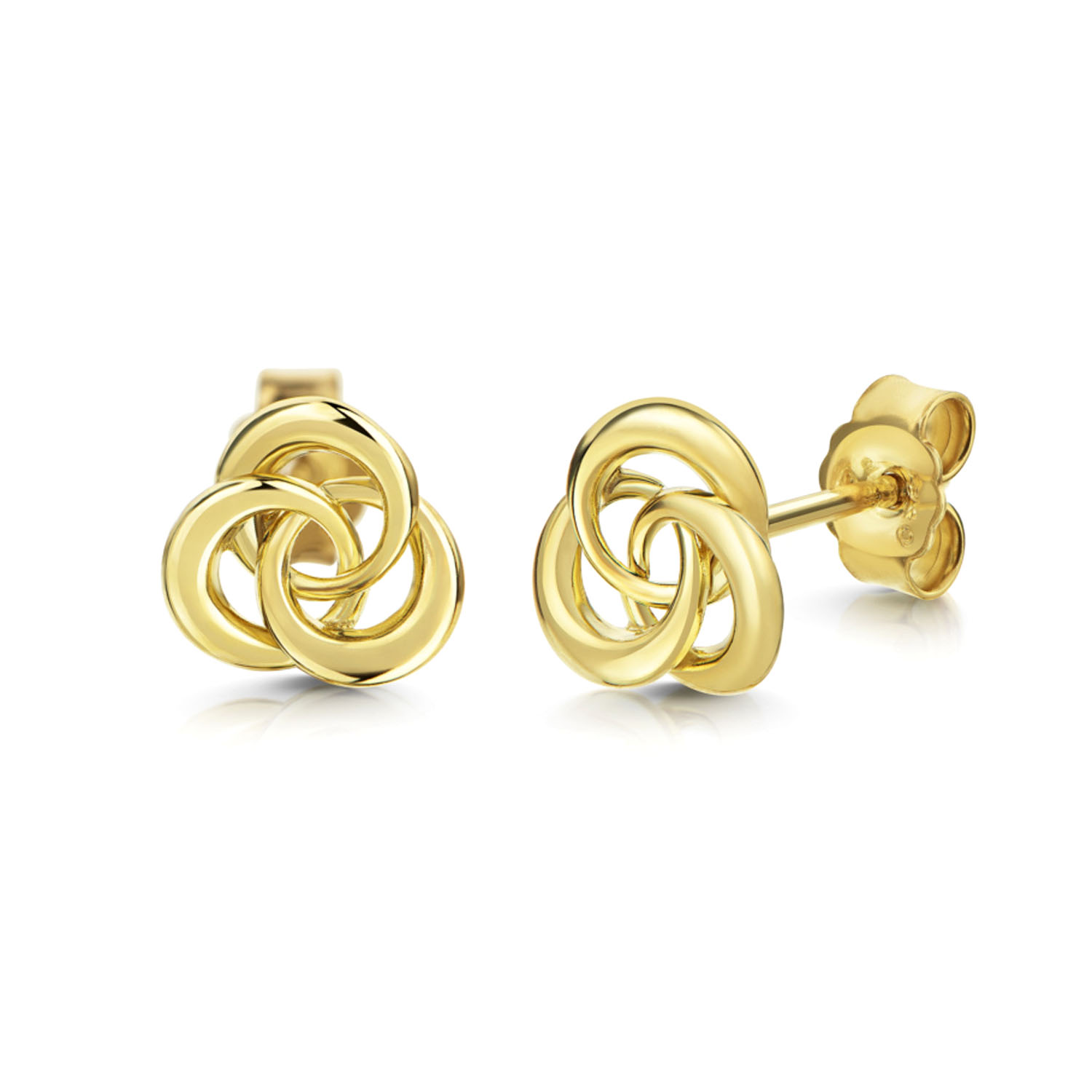 Knoten Ohrringe Gold 7MM einfarbig 8 Karat 13 6322