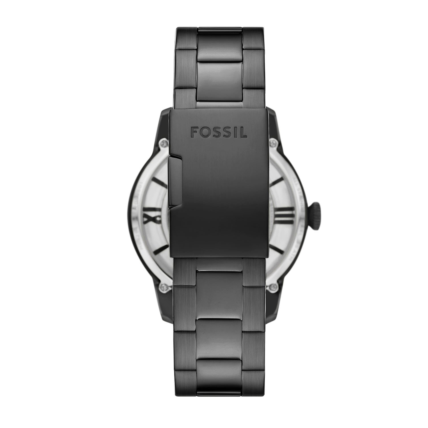 Rauchgraue Skelett Uhr von Fossil als Automatikuhr ME3268c