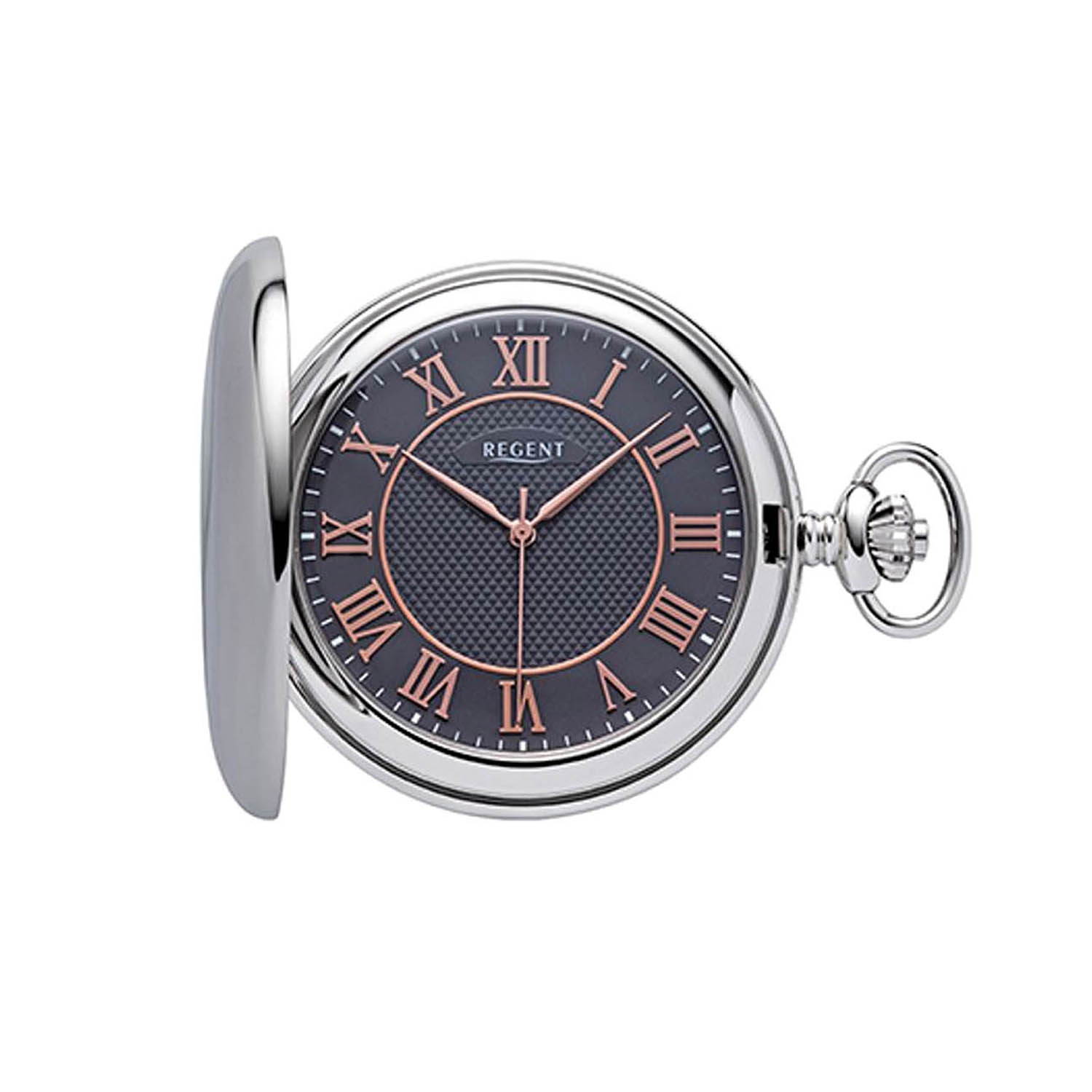 Regent Taschenuhr Quarz mit Roemischen Zahlen BA 553