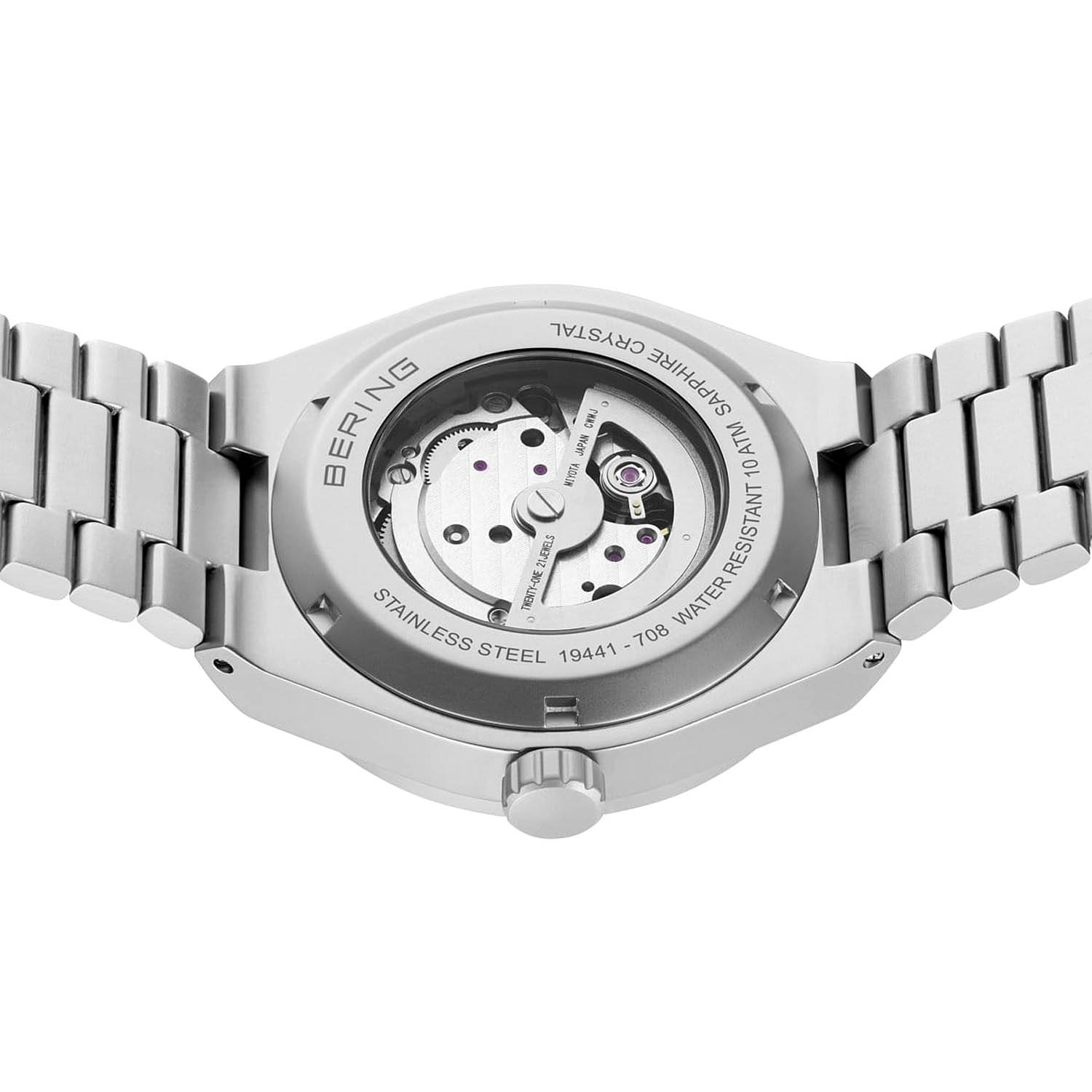 Daenischer Minimalismus Bering Automatikuhr mit Saphirglas 19441 708b