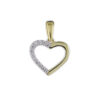 Filigraner Anhaenger Herz Gold mit Zirkoniasteinen O 11MM 53 2705