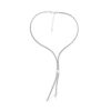 Modernes Novellus Silber Y Collier mit poliertem Knoten 79 282261 471
