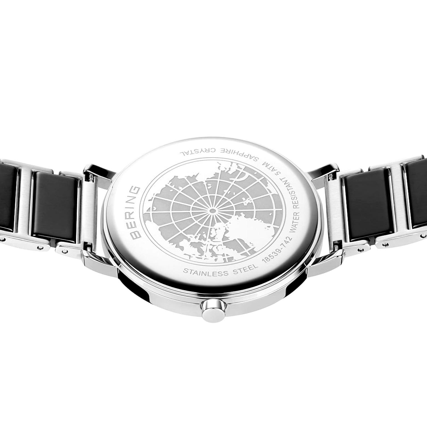 Stylisch flache Bering Keramik Uhr Damen 39MM 18539 742b