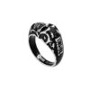 Diesel Edelstahl Totenkopf Ring mit Schriftzug DX1579040a