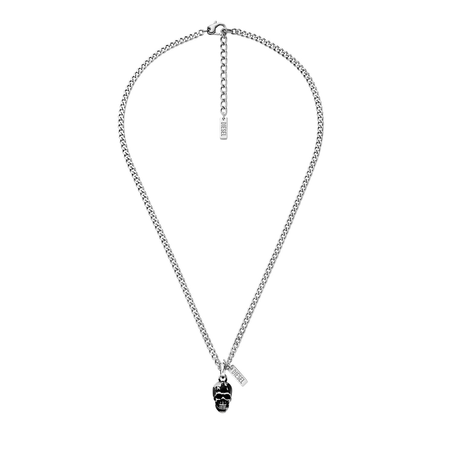 Diesel Totenkopf Kettenanhaenger aus Edelstahl DX1581040a