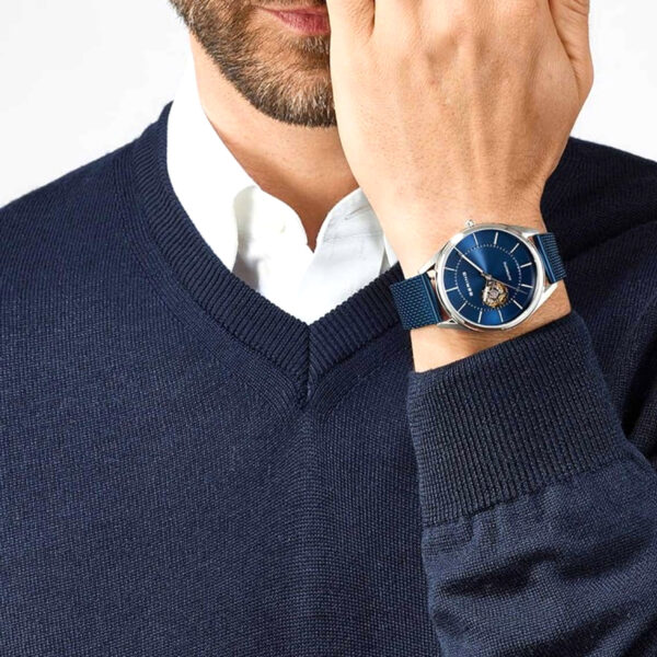 Herren Automatikuhr Offenes Herz mit Seiko Uhrwerk 16743 307d