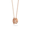 Swarovski Gluecksklee Kette rosegold mit weissem Kristall 5642928c