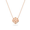 Swarovski Gluecksklee Kette rosegold mit weissem Kristall 5642928d