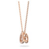 Zarte Millenia Swarovski Kette rosegold im Trillant Schliff 5640292b