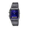 Eckige Edgy Vintage Casio Uhr mit extra Digital Anzeige AQ 230EGG 2AEF