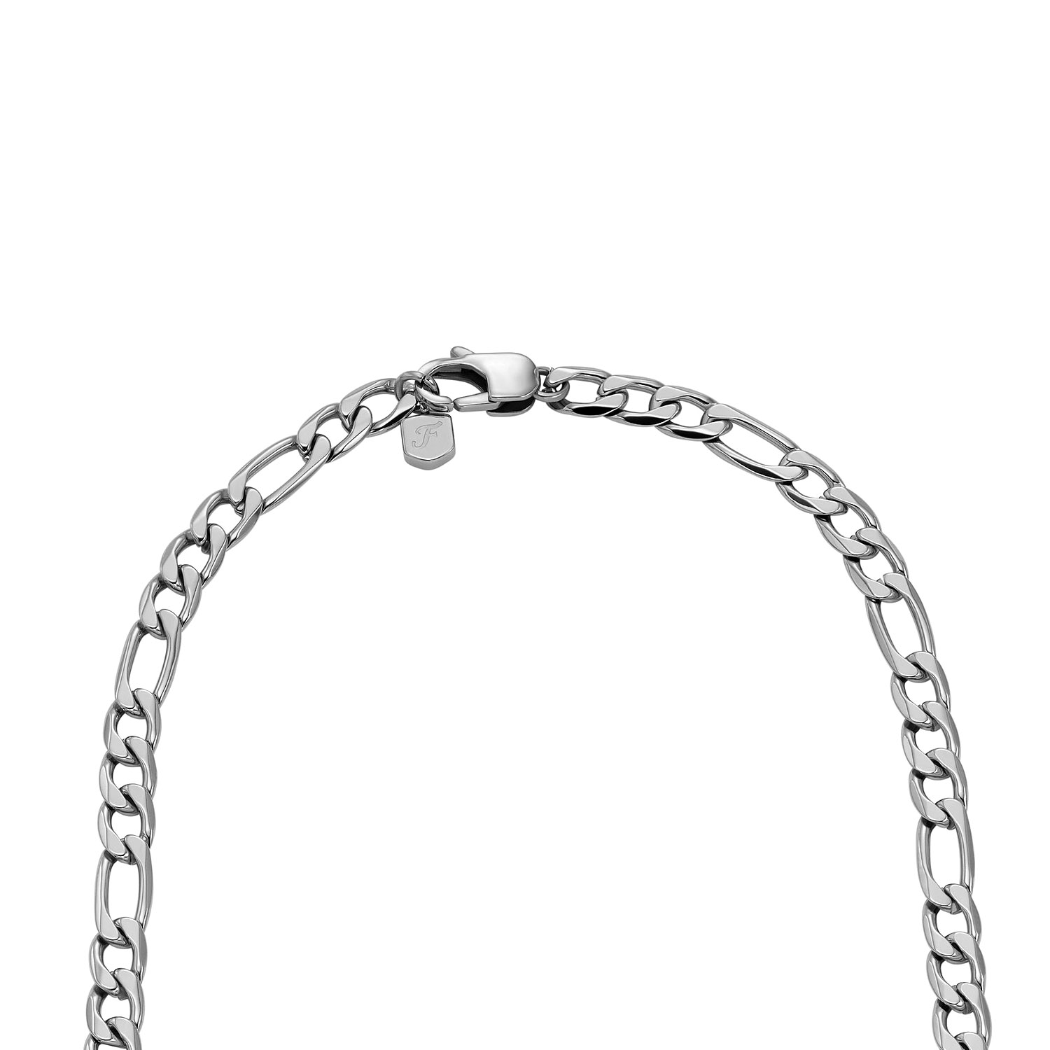 Ellis Core Fossil Halskette aus Edelstahl Figaro Muster JF04721040c