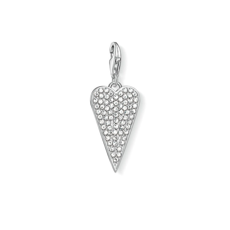 Funkelndes Thomas Sabo Herz als Charm Pavé
