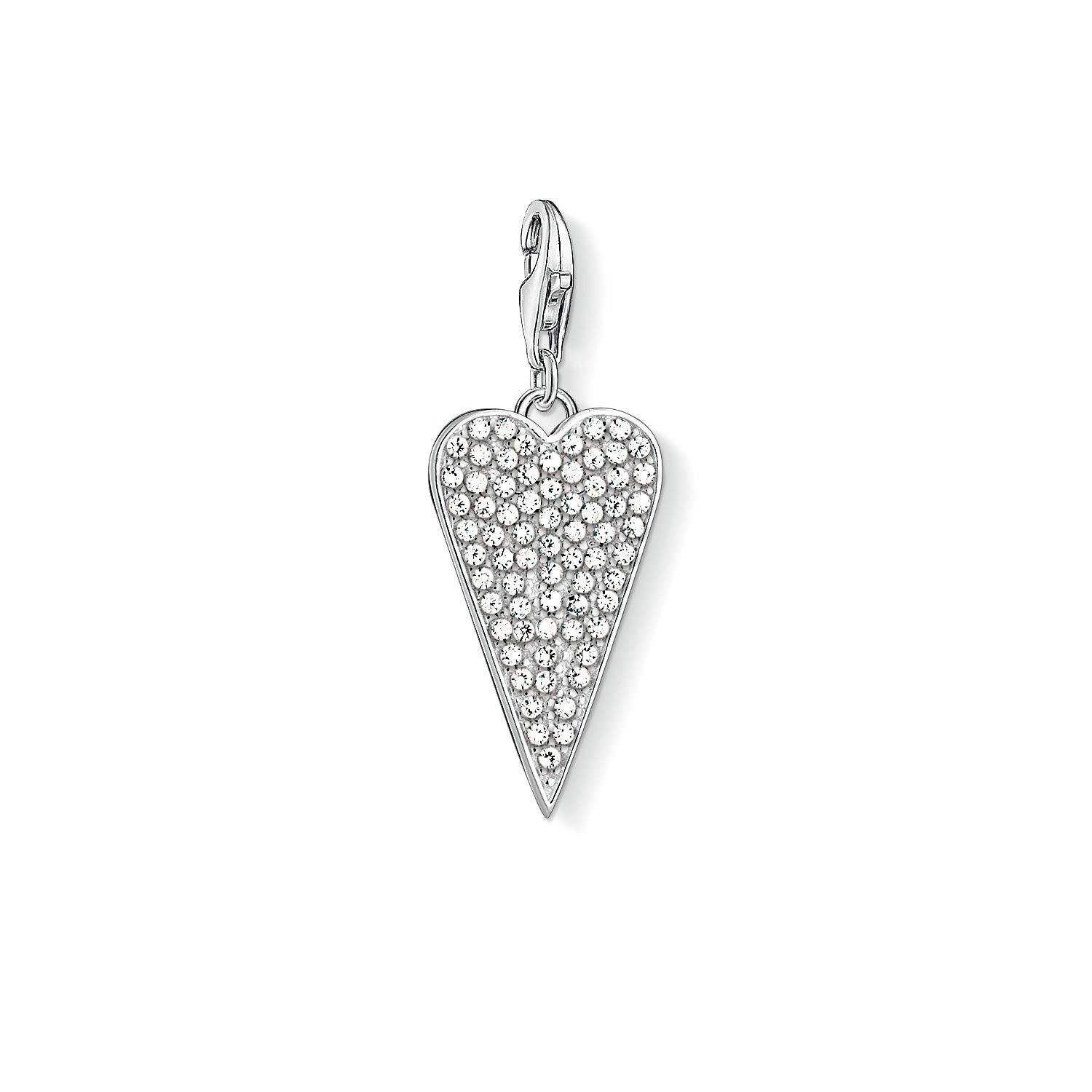 Funkelndes Thomas Sabo Herz als Charm Pave 1568 051 14