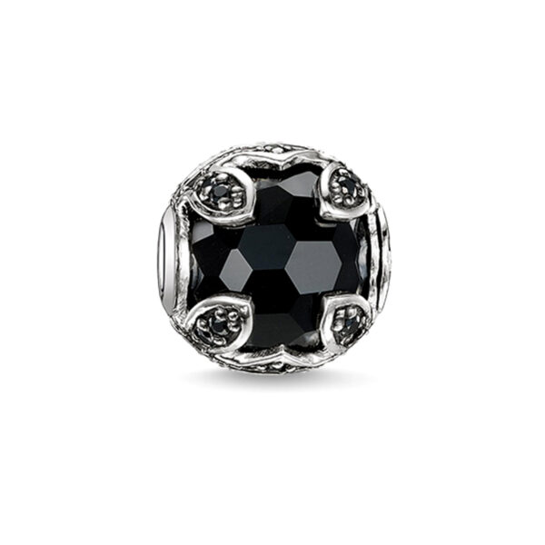 Thomas Sabo Karma Bead Lotos mit schwarzem Onyx K0079 641 18