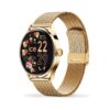 Runde Damen Ice Watch Smart Goldfarben mit Milanaiseband 024655 1
