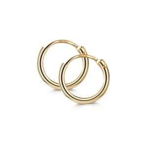 Kleine Creolen 11MM aus 333/- Gold poliert