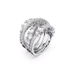 Swarovski Twist Wrap Hyperbola Ring im Spiral Look