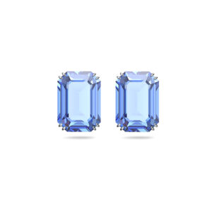 Achteckige Millenia Swarovski Ohrringe Blau
