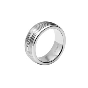 Polierter Fossil Marken Ring mit Markenschriftzug