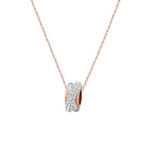 Fantastische Swarovski Halskette runder Anhänger