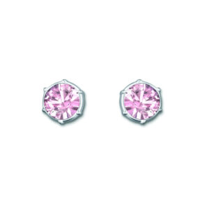 Typical Swarovski Ohrringe Rosa in Zargenfassung