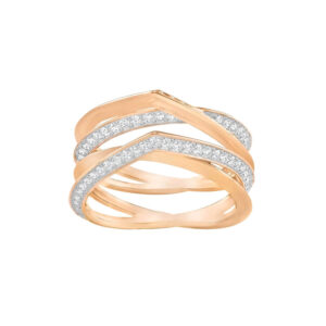 Genius Swarovski Ring Roségold spitzes Design