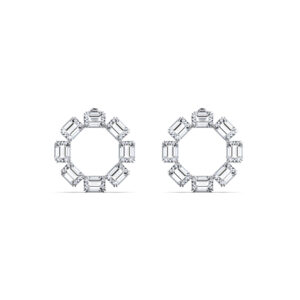 Kreis Ohrstecker Swarovski im Creolen Design