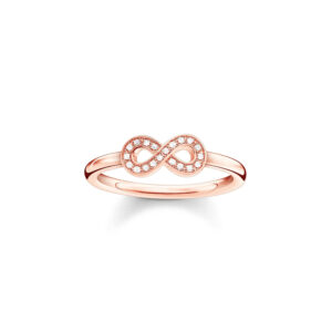 Thomas Sabo Infinity Ring Roségold mit Diamanten