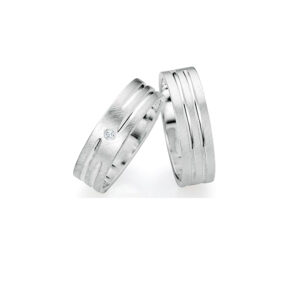 Elegante Ringe für Paare – Partnerringe Silber 6 mm