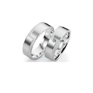 Artifex 925 Silber Partnerringe Matt und 6MM