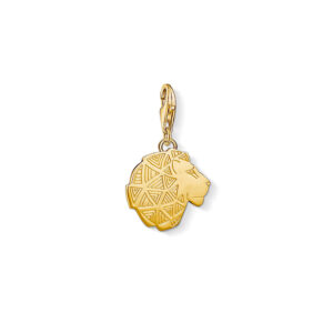 Vergoldeter Thomas Sabo Löwenkopf als Charm Anhänger