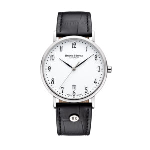 Flache Bruno Söhnle Nabucco Herrenuhr aus Glashütte