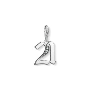 Glückszahl Charm 21 von Thomas Sabo mit Stein