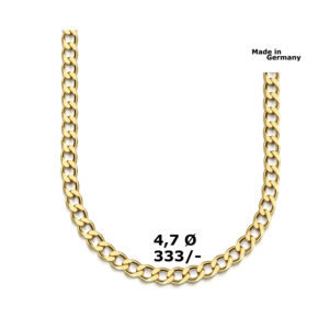 Panzer Goldkette 60 cm 333 diamantiert poliert 4,7mm
