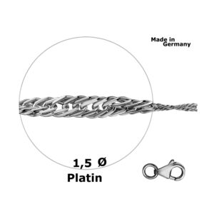 950 Platinkette Damen im gedrehten Singapur Design