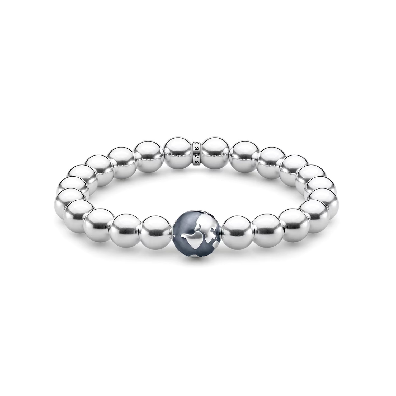 Elastisches Thomas Sabo Armband mit Weltkugel – Bild 1