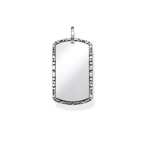 Gravierbarer Thomas Sabo Dog Tag Silber Anhänger