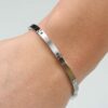Satin mattiertes Boccia Titan Armband Damen - Thumbnail Image 2