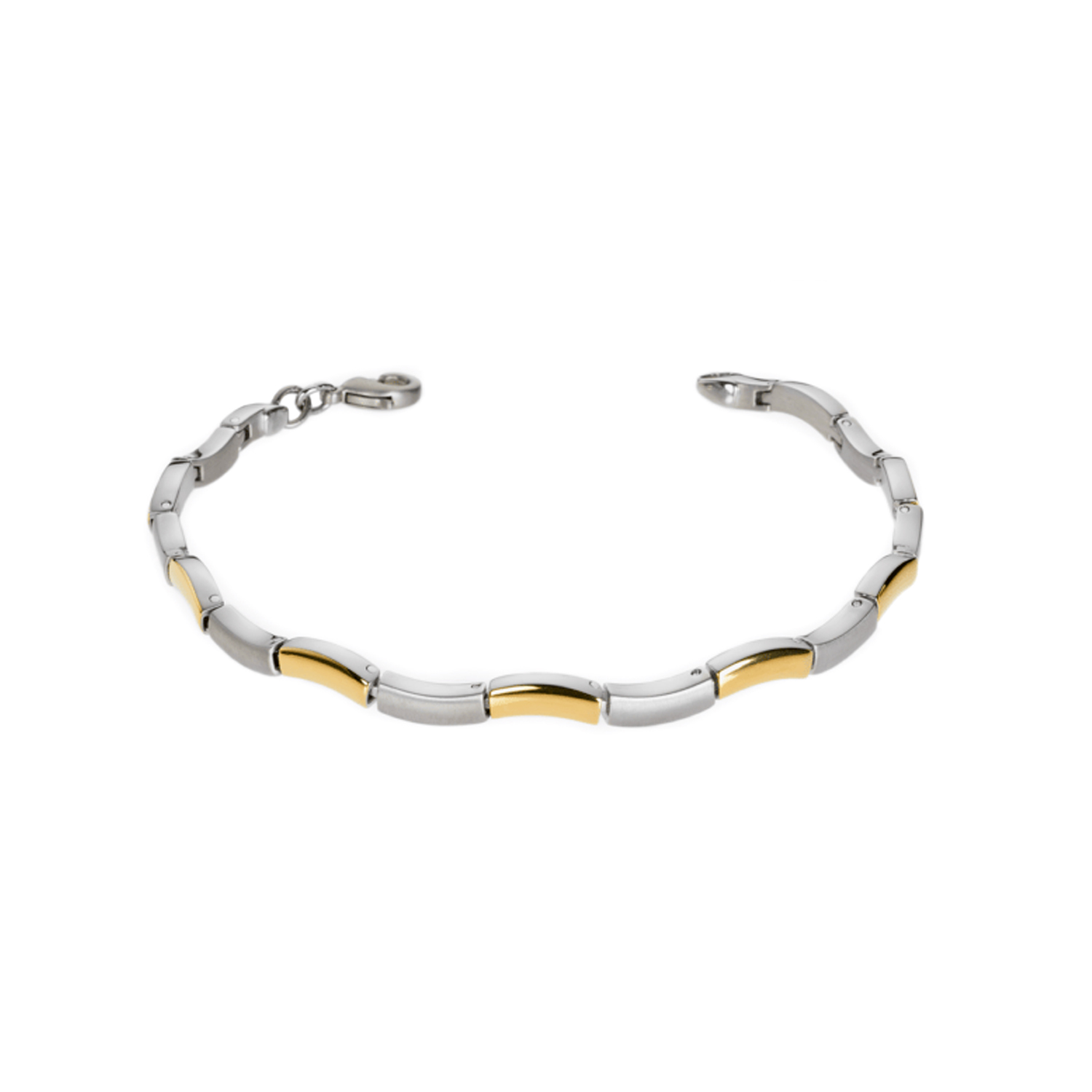Wellenförmiges Boccia Titan Armband Damen 20CM – Bild 2