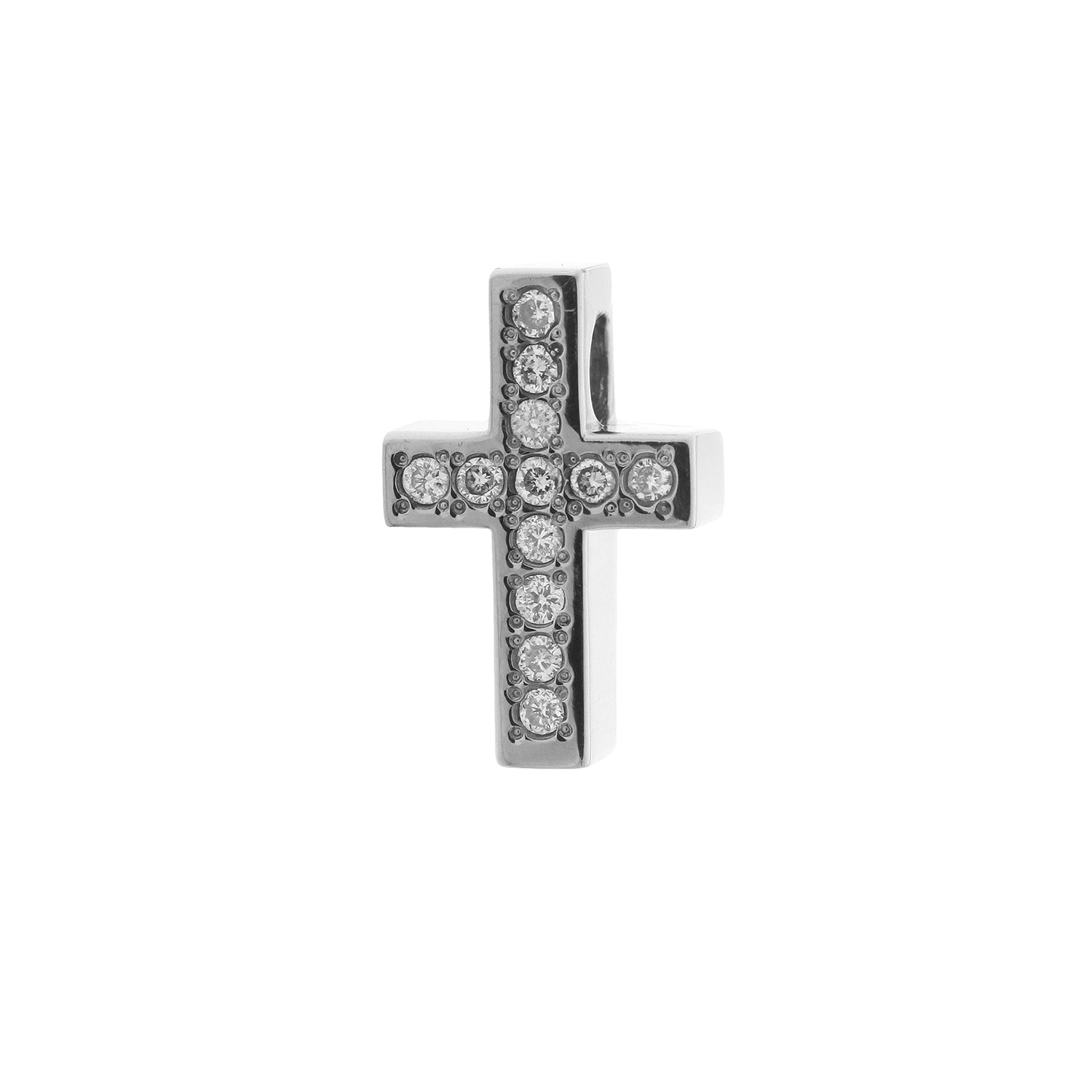 Boccia Titan Kreuz mit Diamanten ges. 0,06 Karat – Bild 2