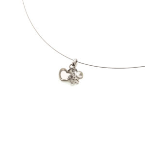Eleganter Titan Boccia Kettenanhänger mit Charms