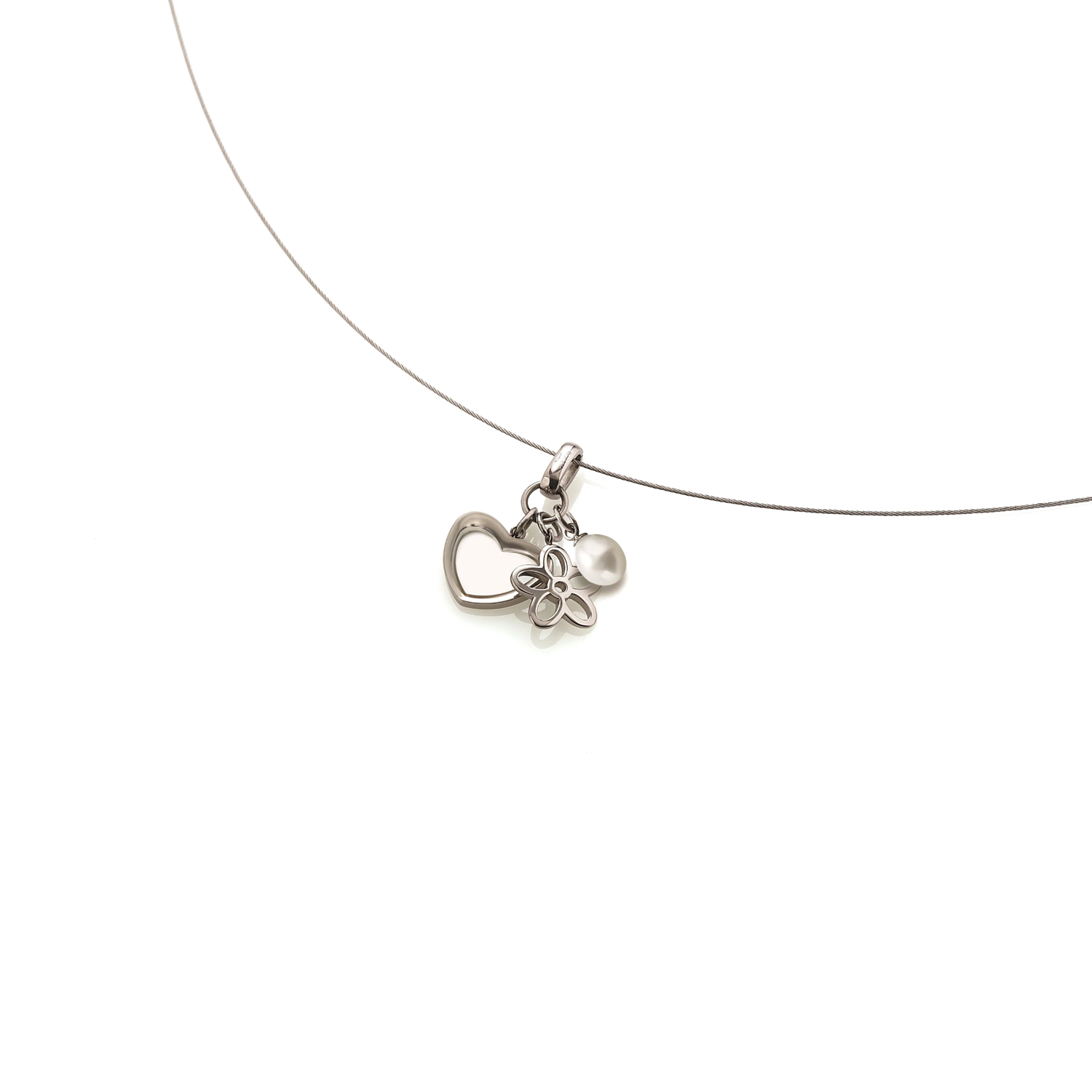 Eleganter Titan Boccia Kettenanhänger mit Charms – Bild 1