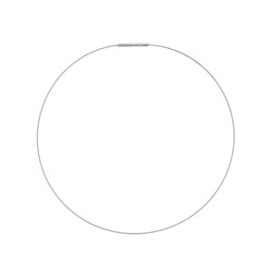 Ultradünner Boccia Damen Halsreif Edelstahl 0,8MM