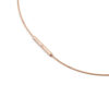 Ultradünner Halsreif Rosegold aus Edelstahl 0,8MM - Thumbnail Image 2