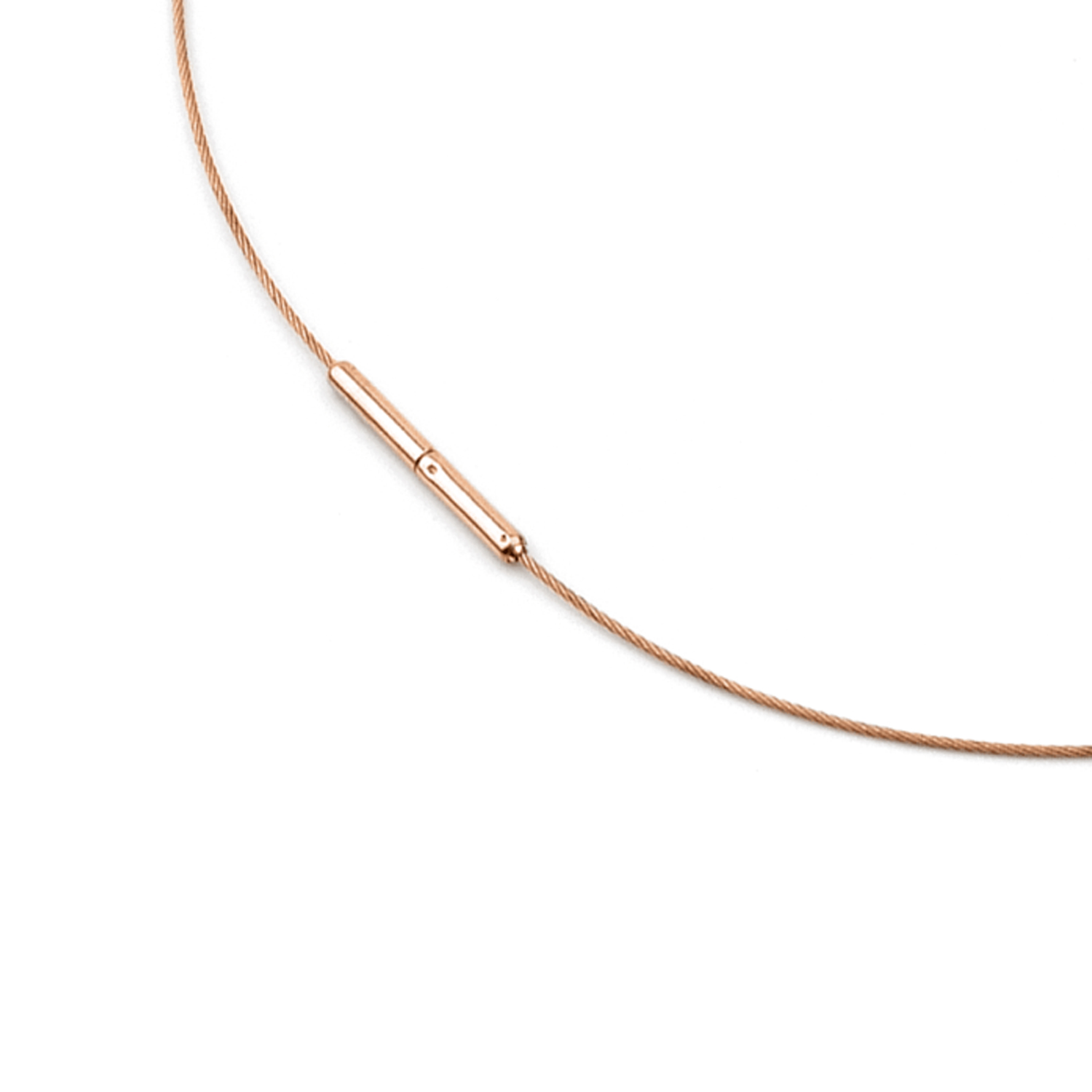 Ultradünner Halsreif Rosegold aus Edelstahl 0,8MM – Bild 2