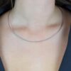 Eleganter Boccia Edelstahl Halsreif mehrreihig - Thumbnail Image 3